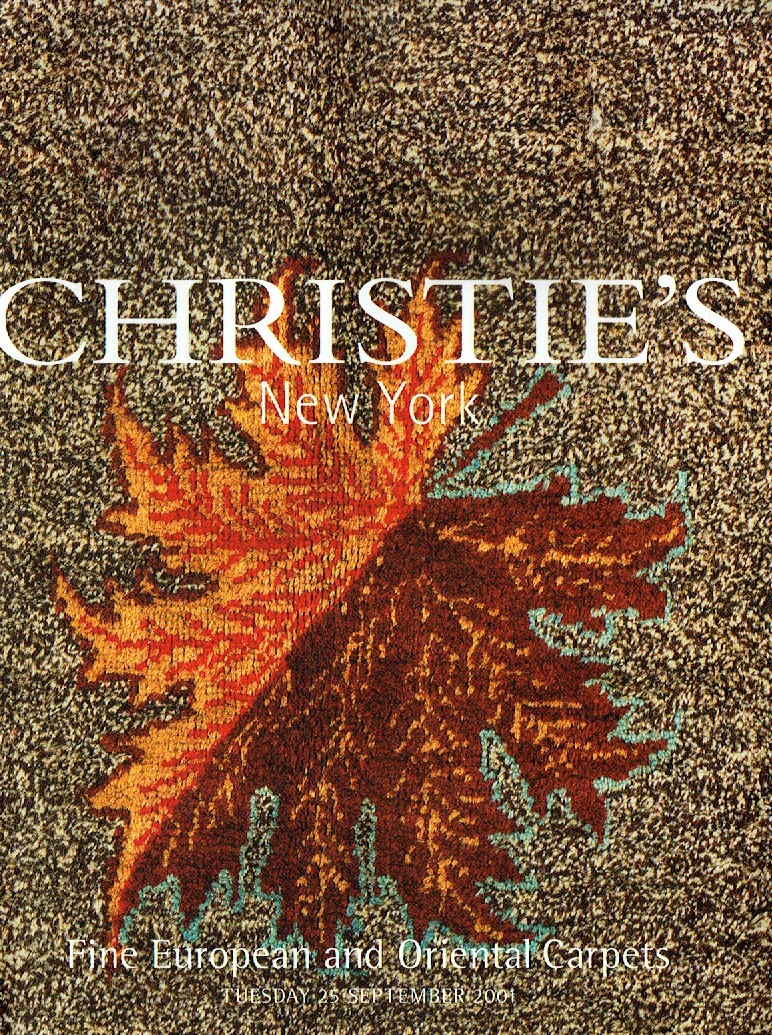 Christies September 2001 Fine European & Oriental Carpets (Digital Only)