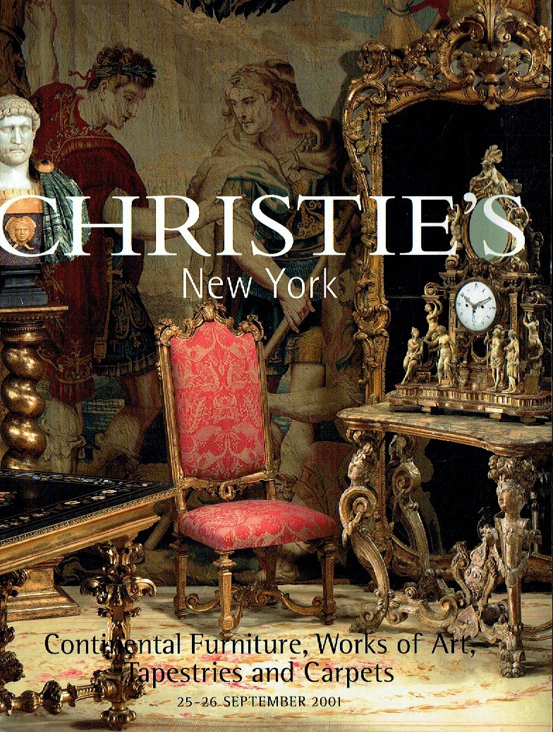 Christies September 2001 Continental Furniture, Works of (Digital Only)