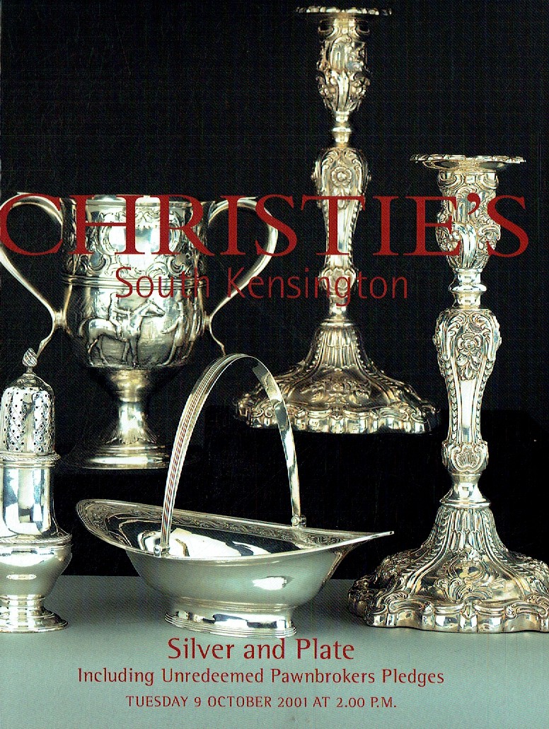 Christies October 2001 Silver and Plate including Unredeemed Paw (Digital Only)