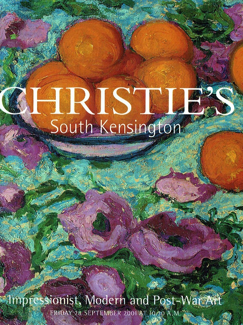 Christies September 2001 Impressionist, Modern and Post-War Art (Digital Only)