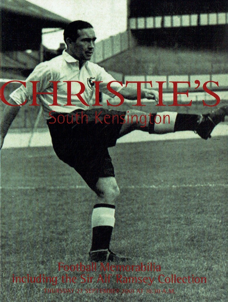 Christies September 2001 Football Memorabilia including The Sir (Digital Only)