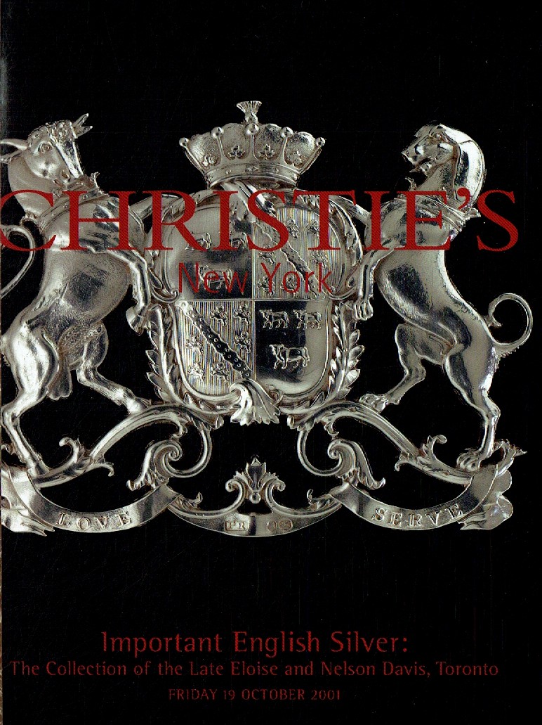 Christies October 2001 Important English Silver : The Collection (Digital Only)