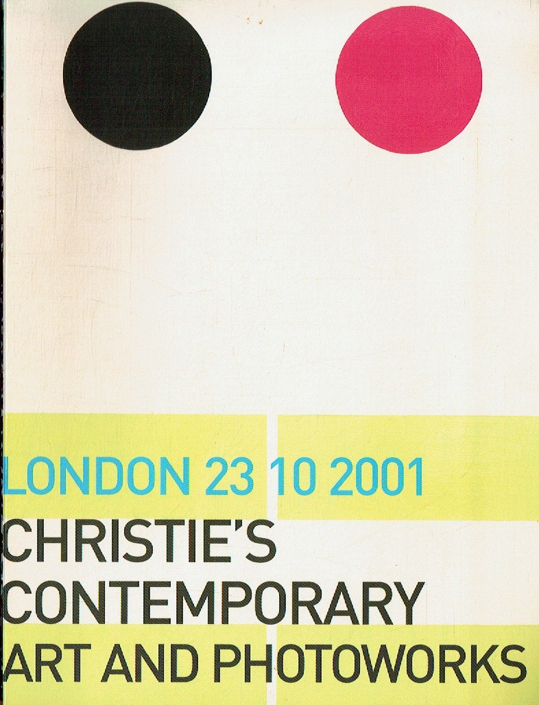 Christies October 2001 Contemporary Art Photoworks (Digital Only)