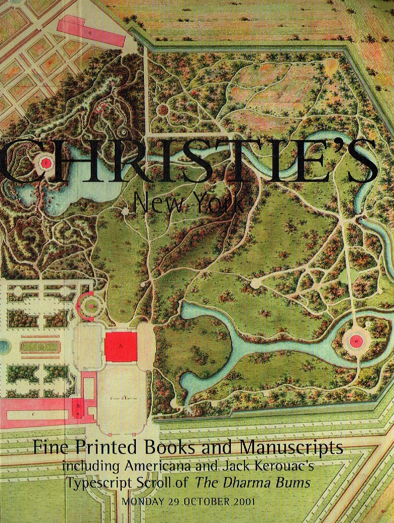 Christies October 2001 Fine Printed Books & Manuscripts includin (Digital Only)