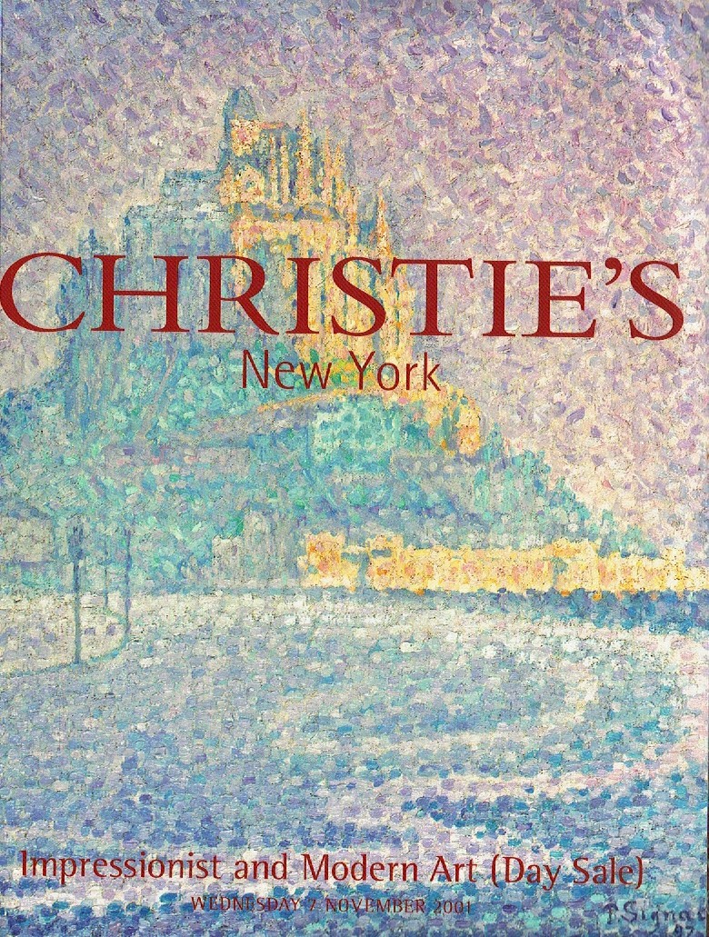 Christies November 2001 Impressionist and Modern Art (Day Sale) (Digital Only)