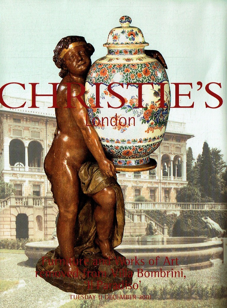 Christies December 2001 Furniture & Works of Art removed from Vi (Digital Only)