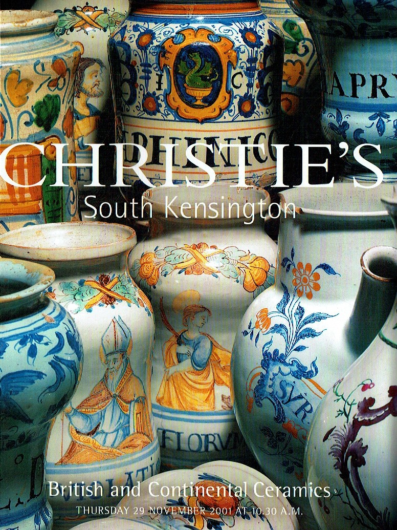 Christies November 2001 British and Continental Ceramics (Digital Only)