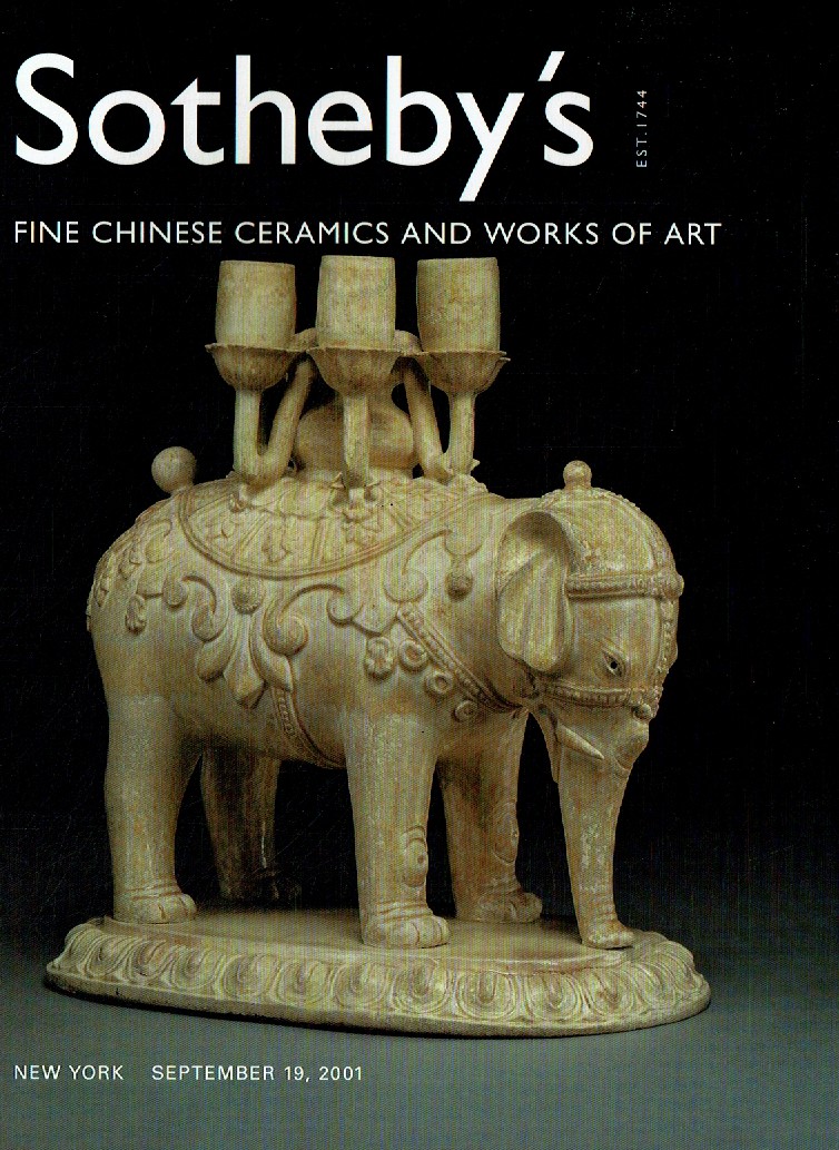 Sothebys September 2001 Fine Chinese Ceramics & Works of Art (Digital Only)