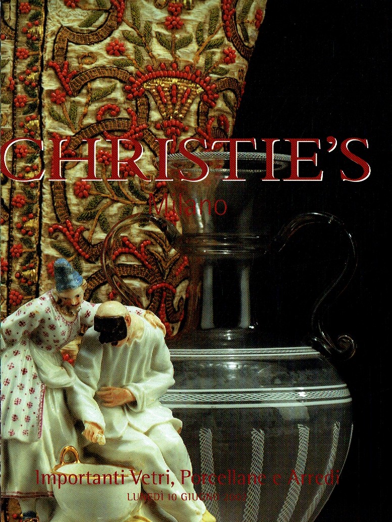 Christies June 2002 Important Glass, Porcelain and Furniture (Digital Only)