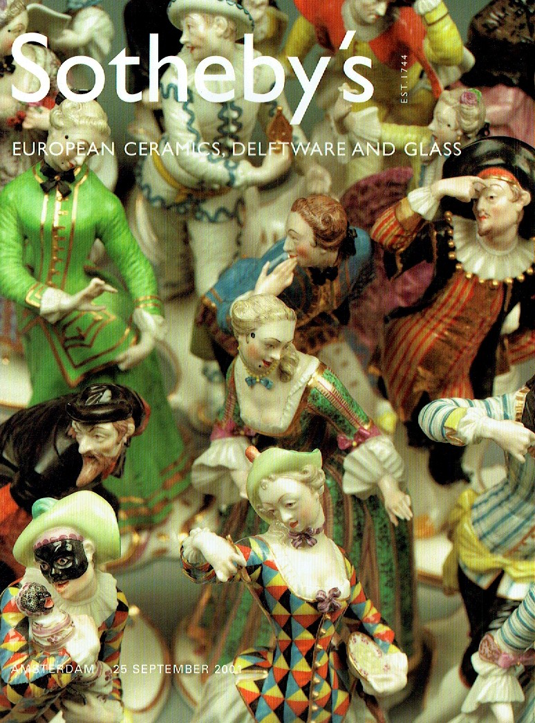 Sothebys September 2001 European Ceramics, Delftware & Glass (Digital Only)