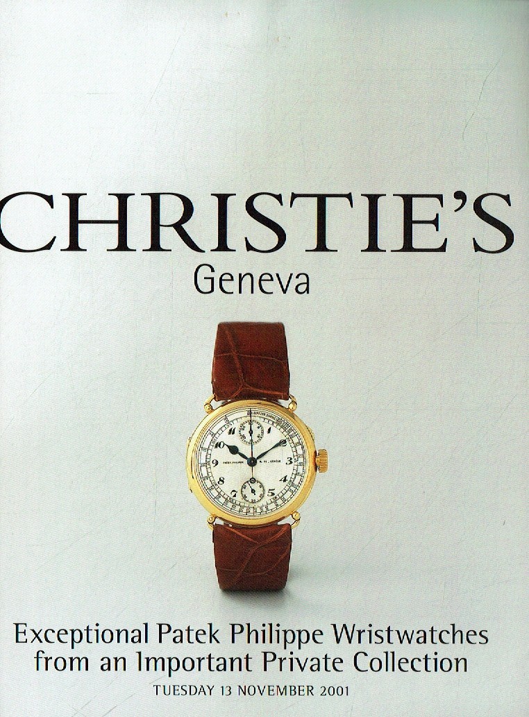 Christies November 2001 Exceptional Patek Philippe Wristwatches (Digital Only)