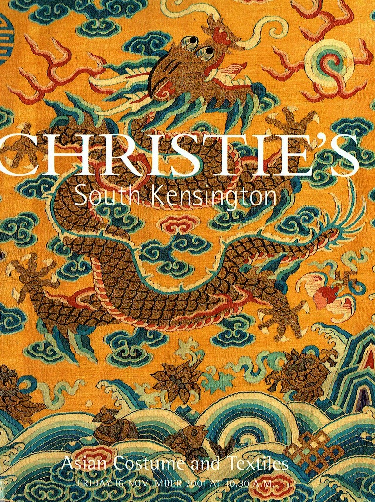 Christies November 2001 Asian Costume & Textiles (Digital Only)