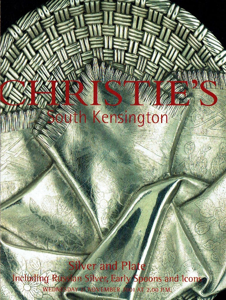 Christies November 2001 Silver and Plate including Russian Silve (Digital Only)