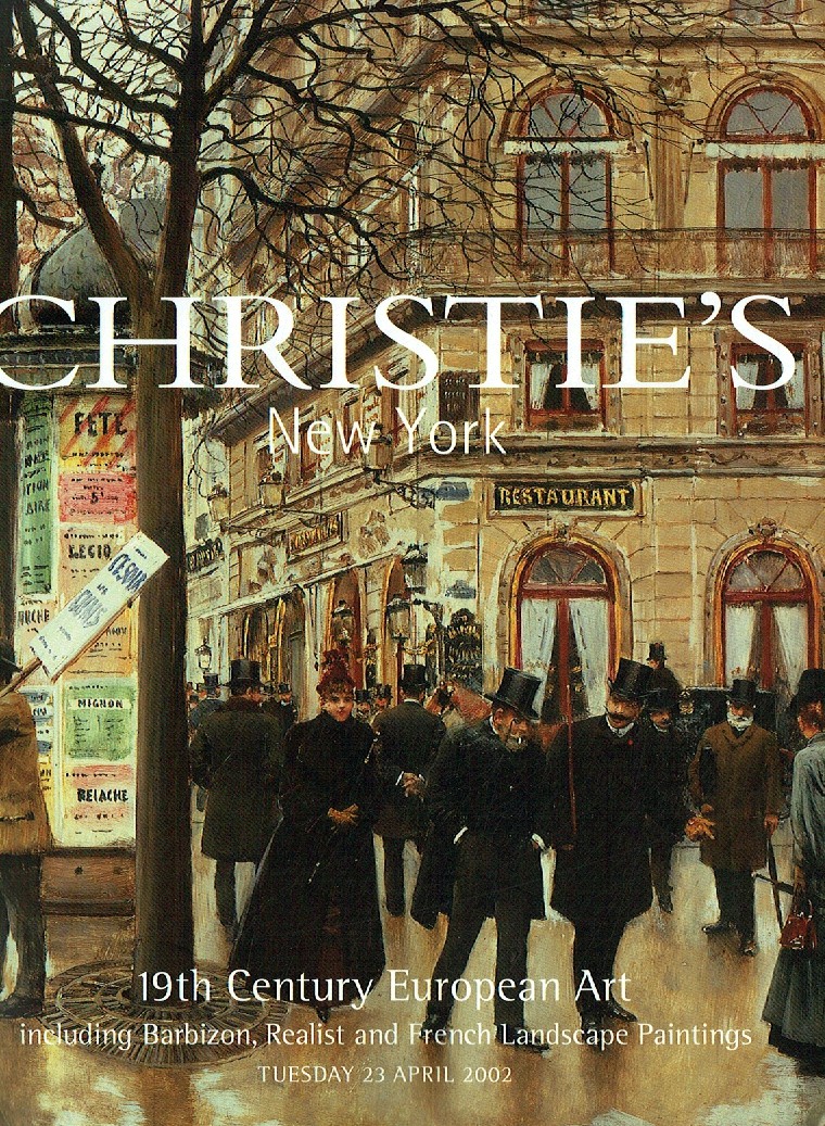 Christies April 2002 19th Century European Art including Barbizo (Digital Only)