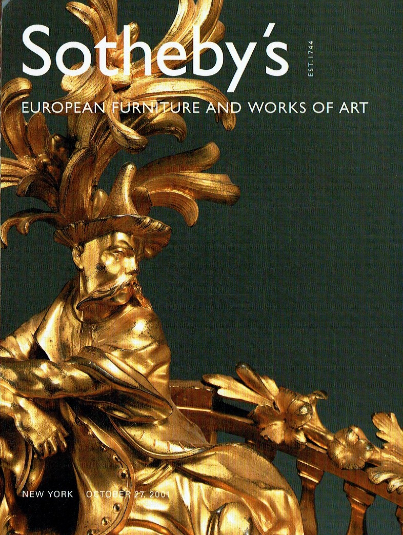 Sothebys October 2001 European Furniture & Works of Art (Digital Only)