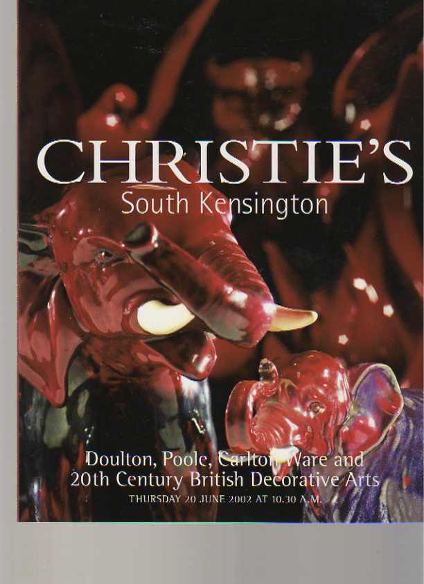 Christies June 2002 Doulton, Poole, Carlton Ware, 20 C Decorati (Digital Only)