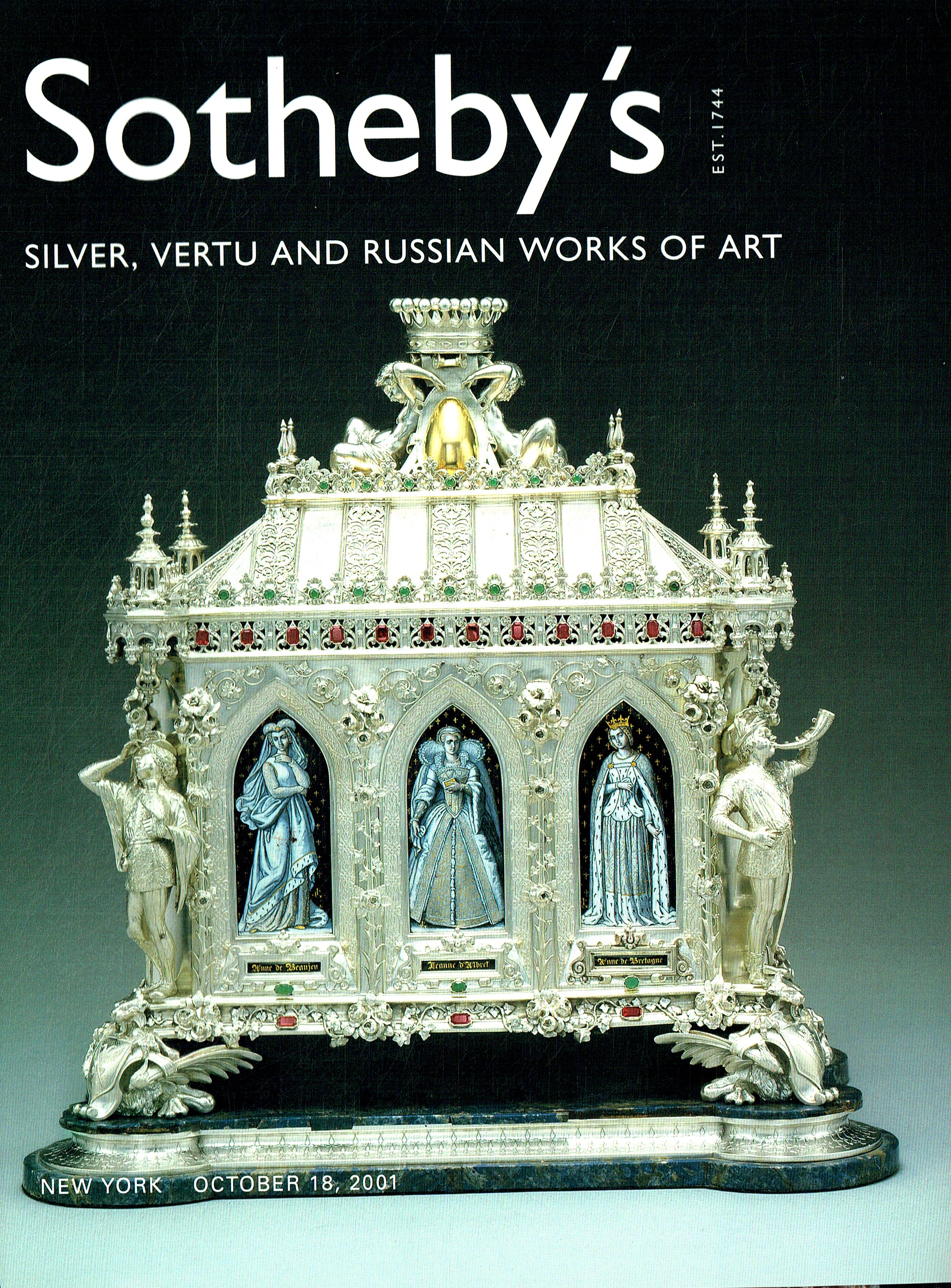 Sothebys October 2001 Silver, Vertu & Russian Works of Art (Digital Only)