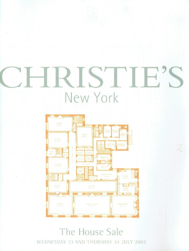 Christies & 24th July 2003 The House Sale (Digital Only)