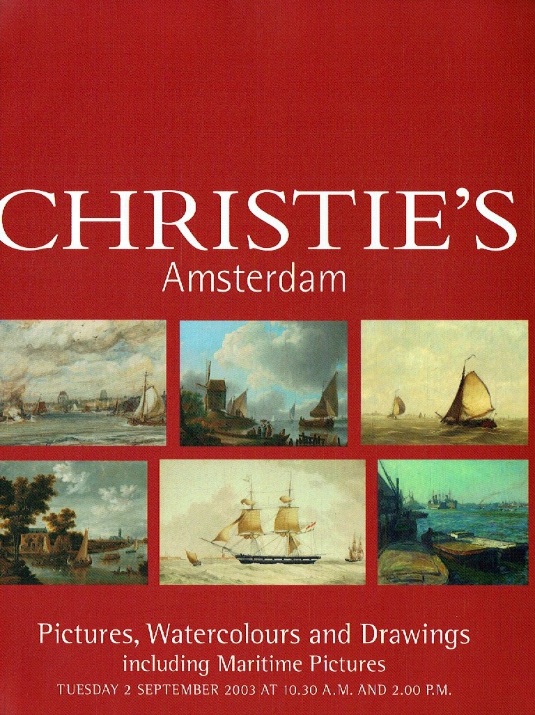 Christies September 2003 Pictures, Watercolours and Drawings inc (Digital Only)