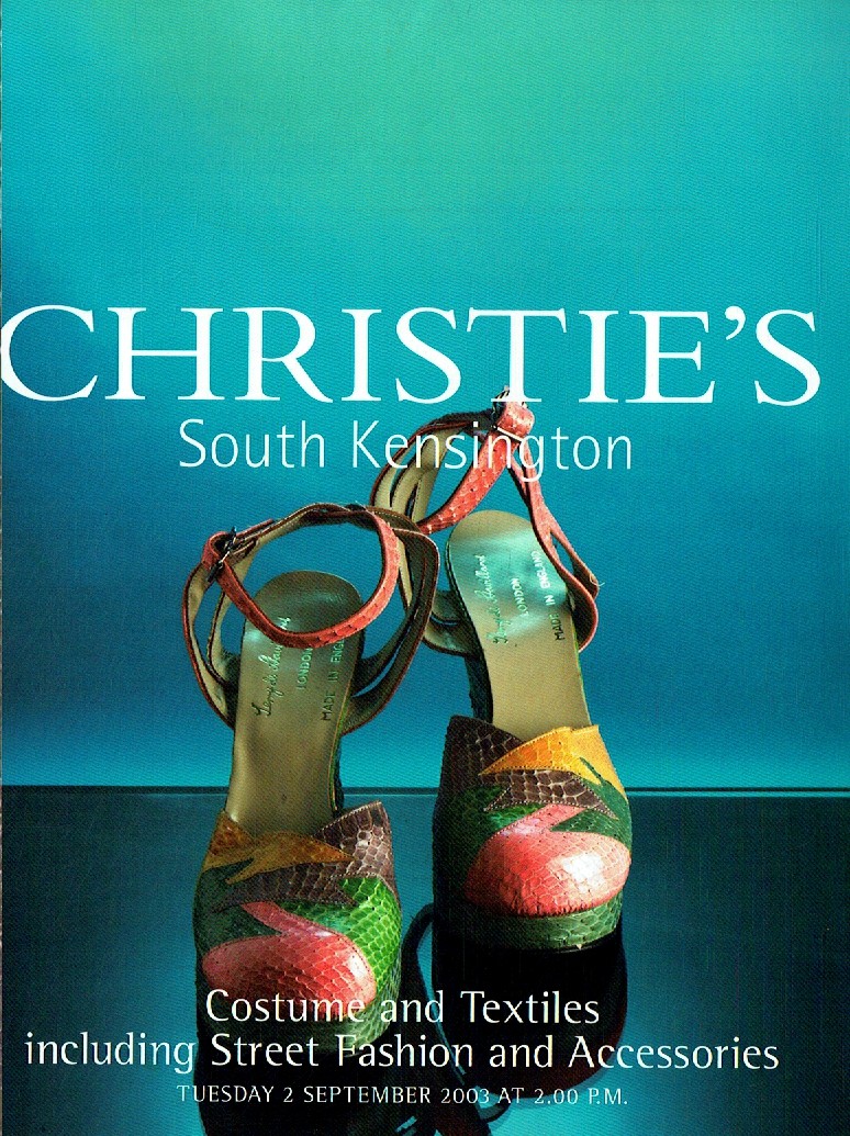 Christies September 2003 Costumes and Textiles including Street (Digital Only)