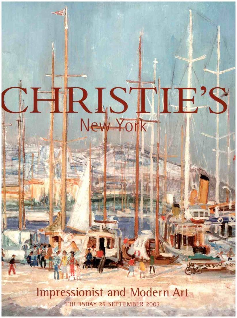 Christies September 2003 Impressionist and Modern Art (Digital Only)