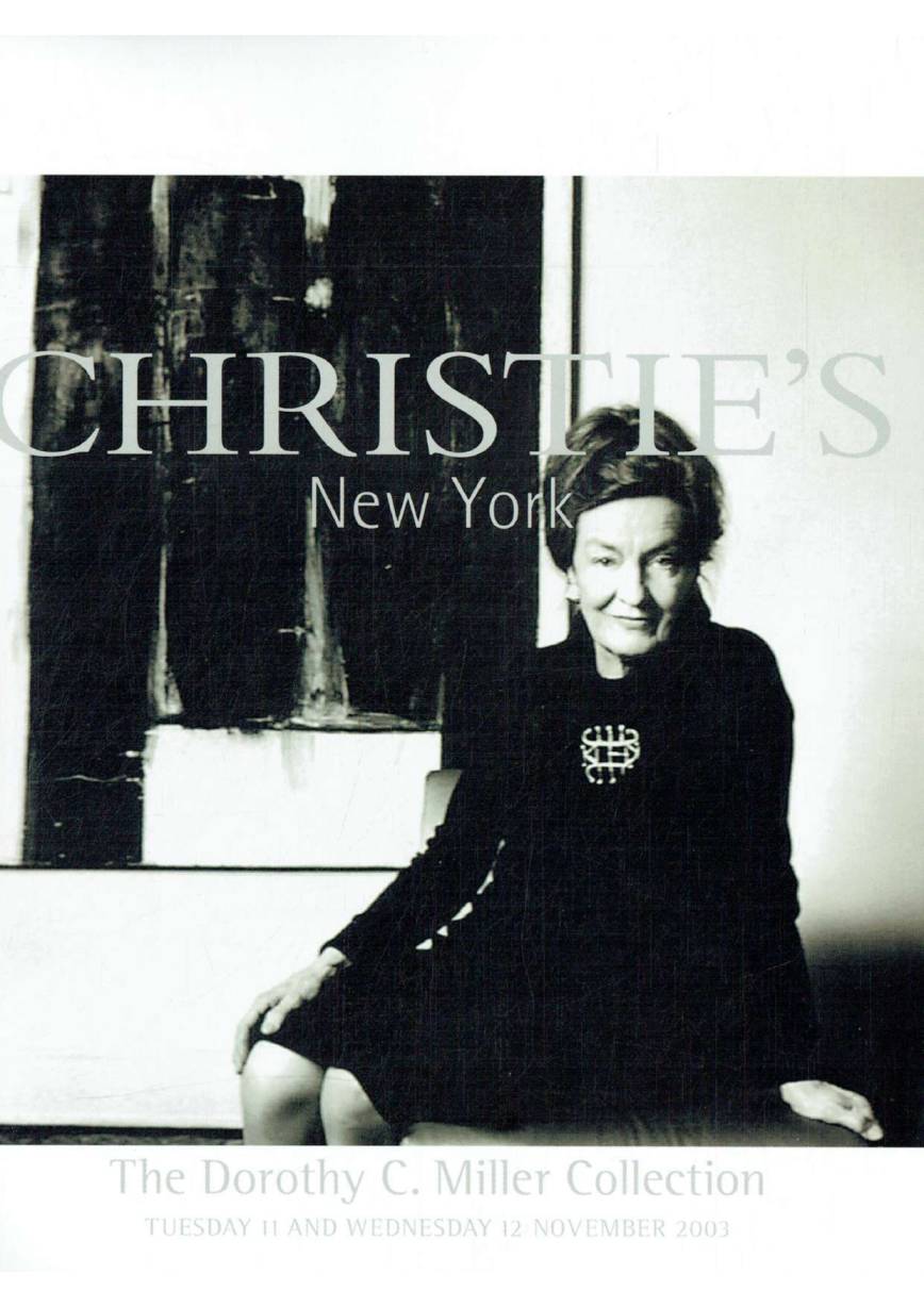 Christies November 2003 The Dorothy C. Miller Collection (Digital Only)