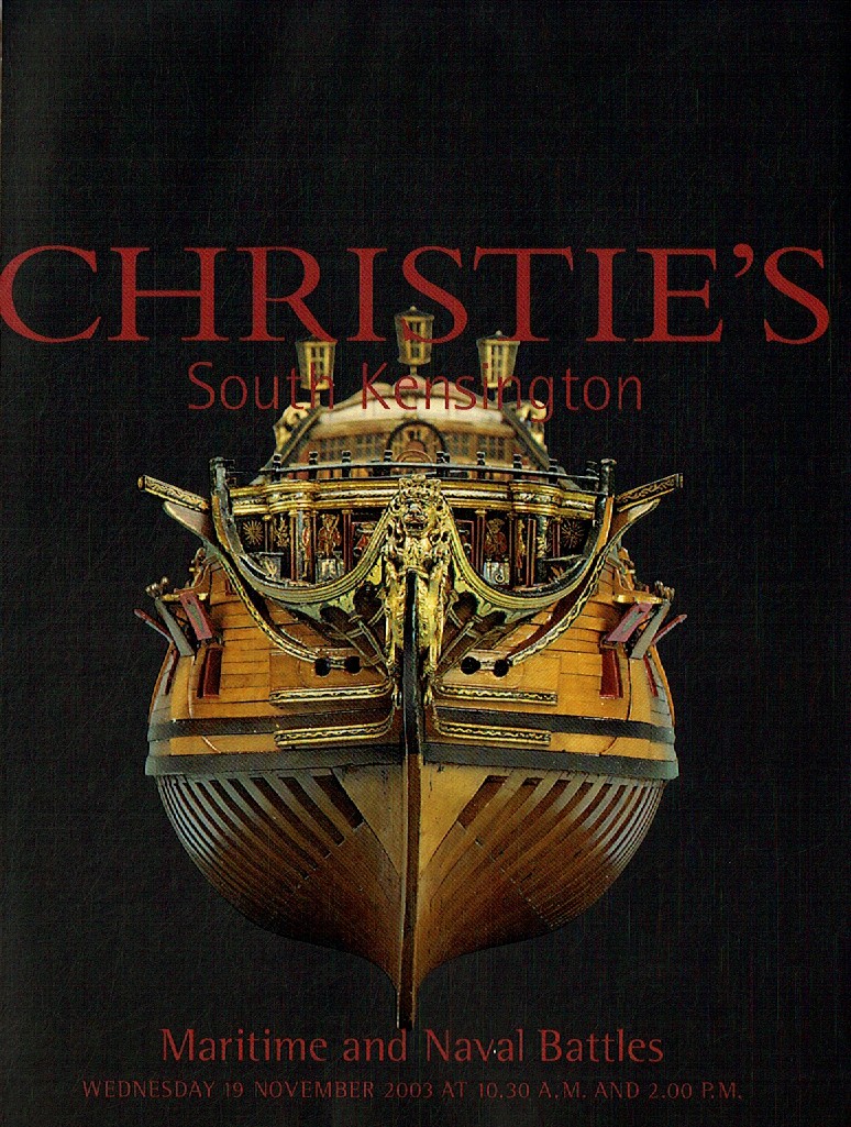 Christies November 2003 Maritime and Naval Battles (Digital Only)