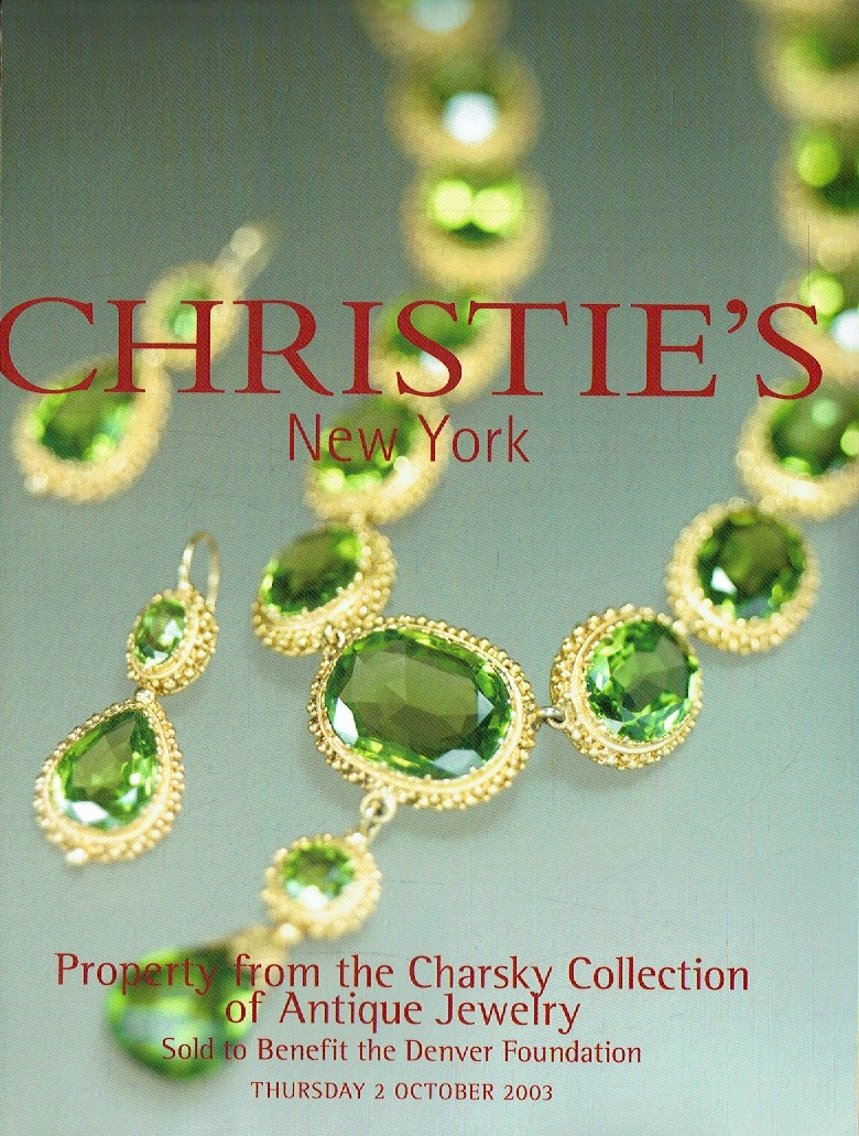 Christies October 2003 Property from The Charsky Collection of A (Digital Only)