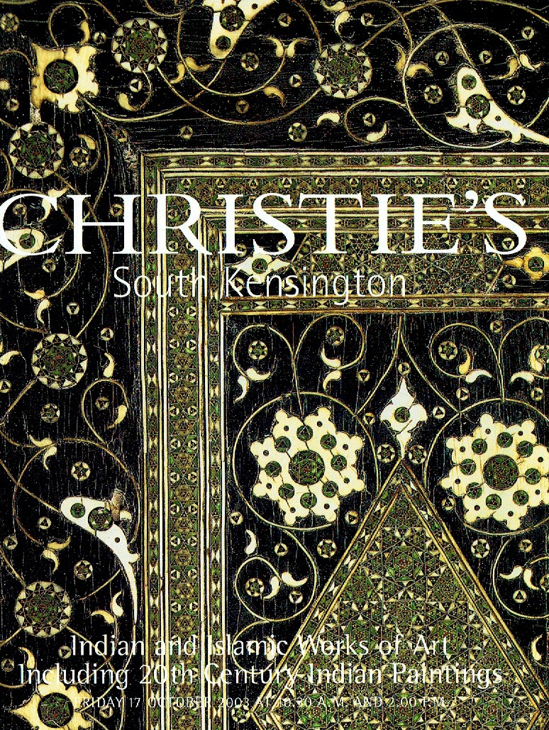 Christies October 2003 Indian & Islamic Works of Art Including 2 (Digital Only)