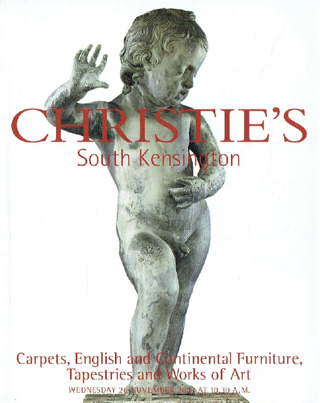 Christies November 2003 Carpets, English & Continental Furniture (Digital Only)