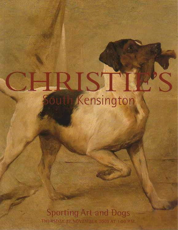 Christies November 2003 Sporting Art & Dogs (Digital Only)