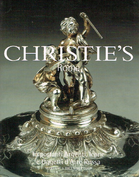 Christies December 2003 Silver, Icons & Russian Decorative Art (Digital Only)