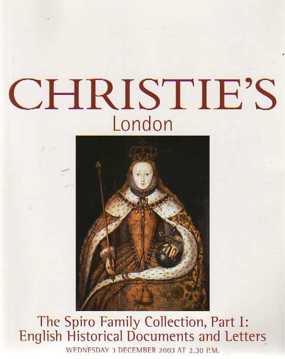 Christies December 2003 The Spiro Family Collection, Part I: Eng (Digital Only)