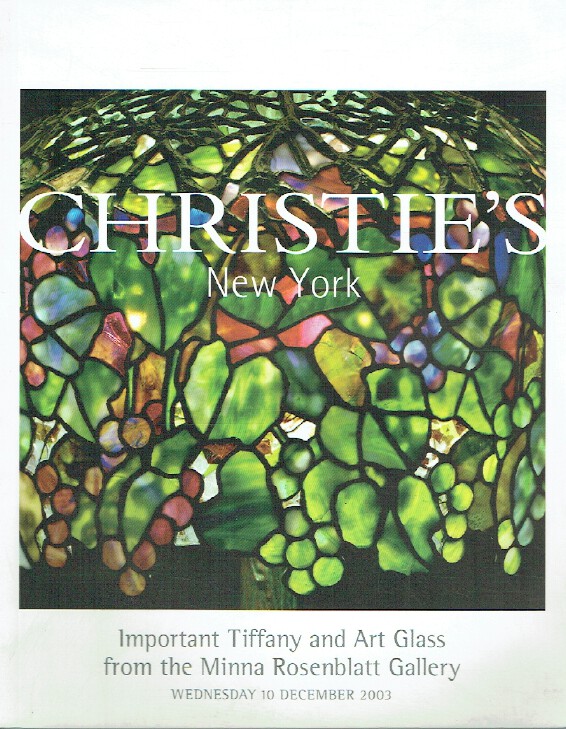 Christies December 2003 Important Tiffany & Art Glass from The M (Digital Only)