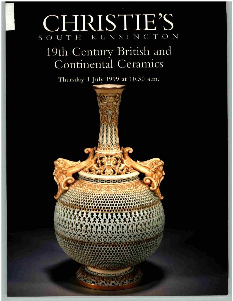 Christies July 1999 19th Century British and Continental Ceramics (Digital Only)