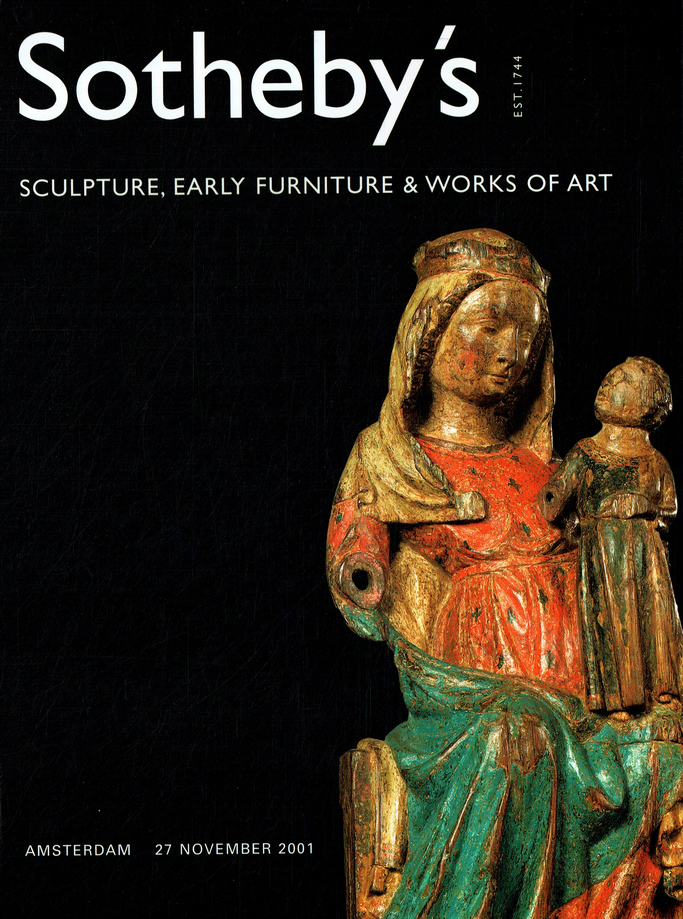 Sothebys November 2001 European Sculpture, Early Furniture and Wo (Digital Only