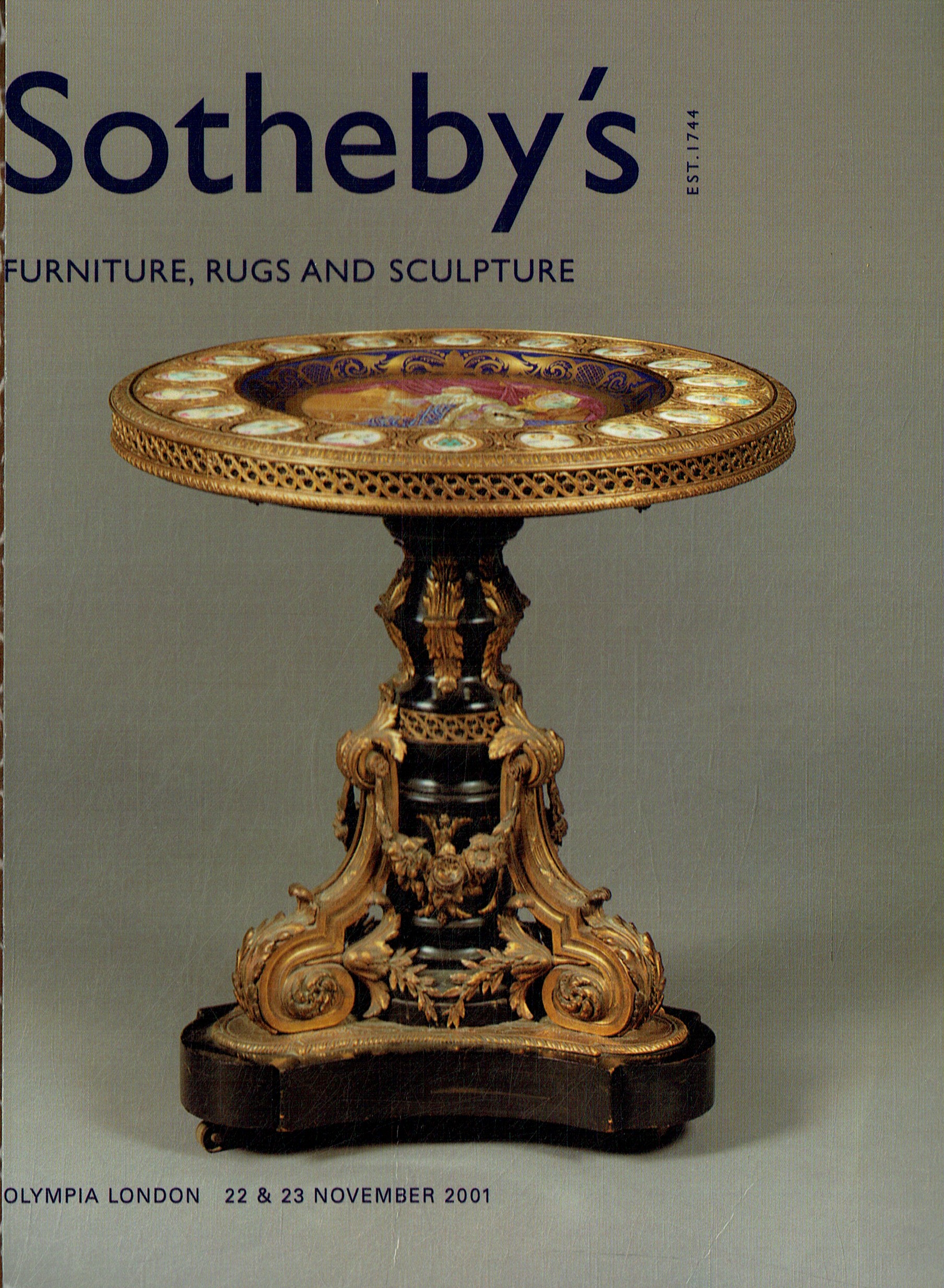 Sothebys & 23rd November 2001 Furniture, Rugs & Sculpture (Digital Only)