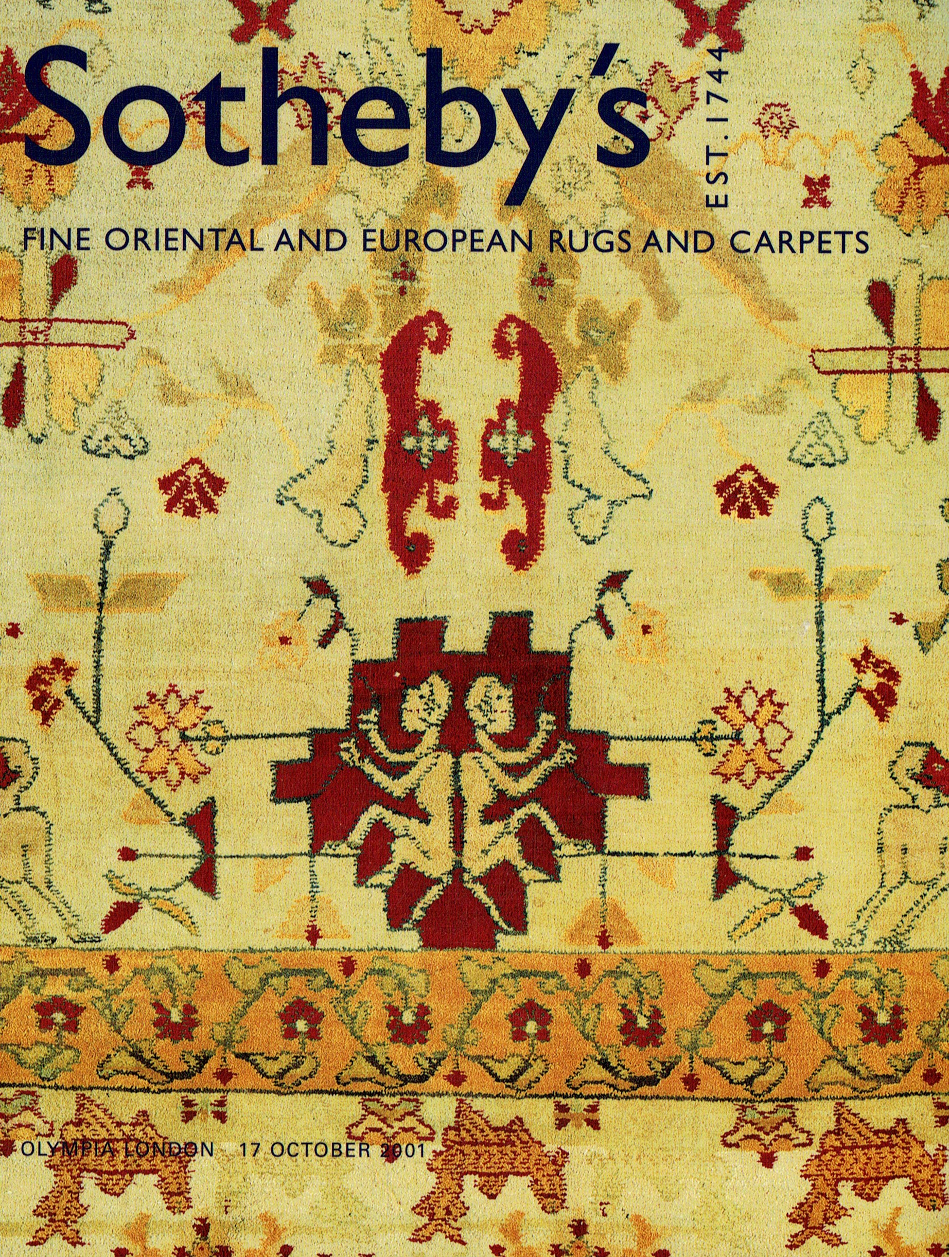 Sothebys October 2001 Fine Oriental & European Rugs and Carpets (Digital Only)