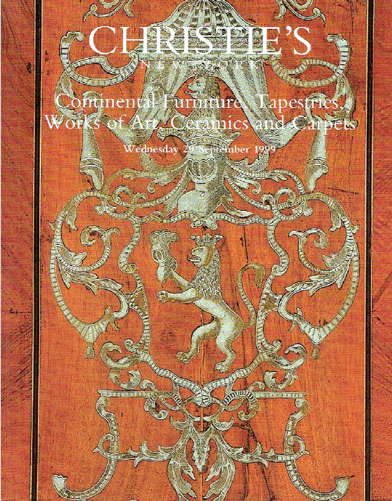 Christies September 1999 Continental Furniture, Tapestries, Work (Digital Only)