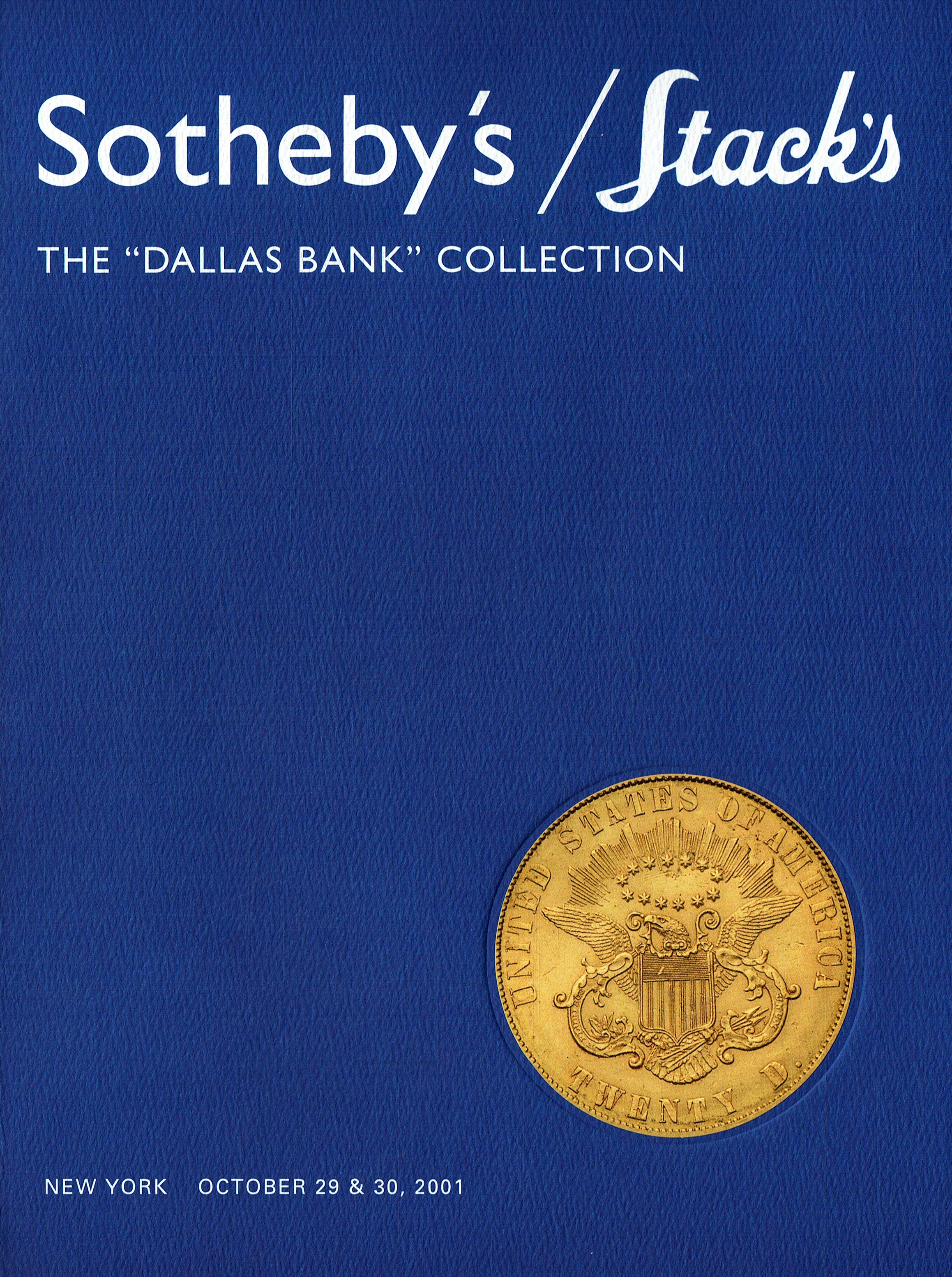 Sothebys & 30th October 2001 The "Dallas Bank" Collection (Digital Only)