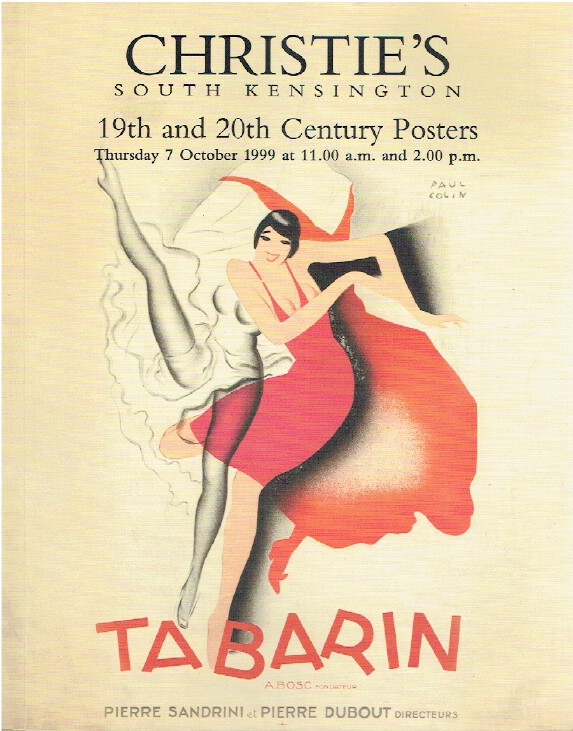 Christies October 1999 19th & 20th Century Posters (Digital Only)