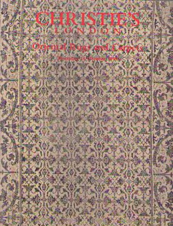 Christies October 1999 Oriental Rugs and Carpets (Digital Only)