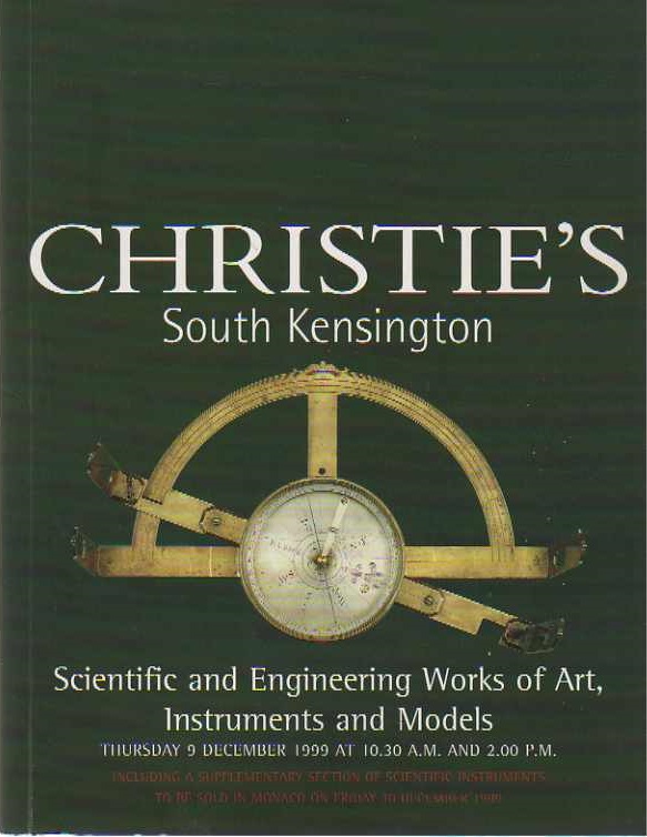 Christies December 1999 Scientific and Engineering Works of Art, (Digital Only)