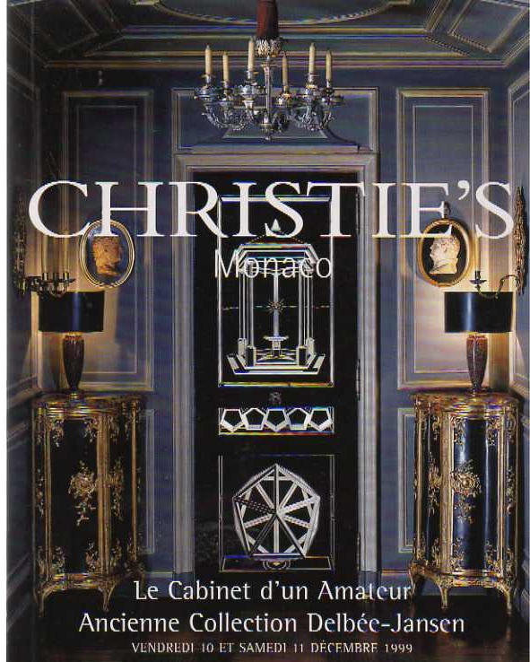 Christies December 1999 Le Cabinet dun Amateur, Ancienne Collect (Digital Only)