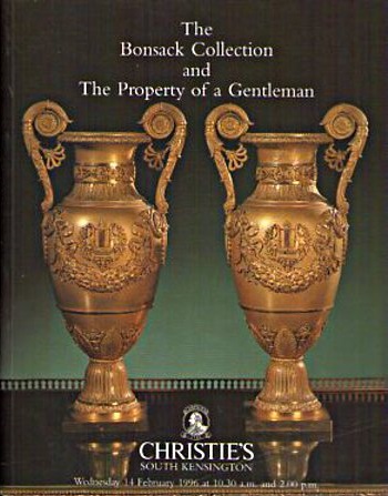 Christies February 1996 The Bonsack collection and the property (Digital Only)