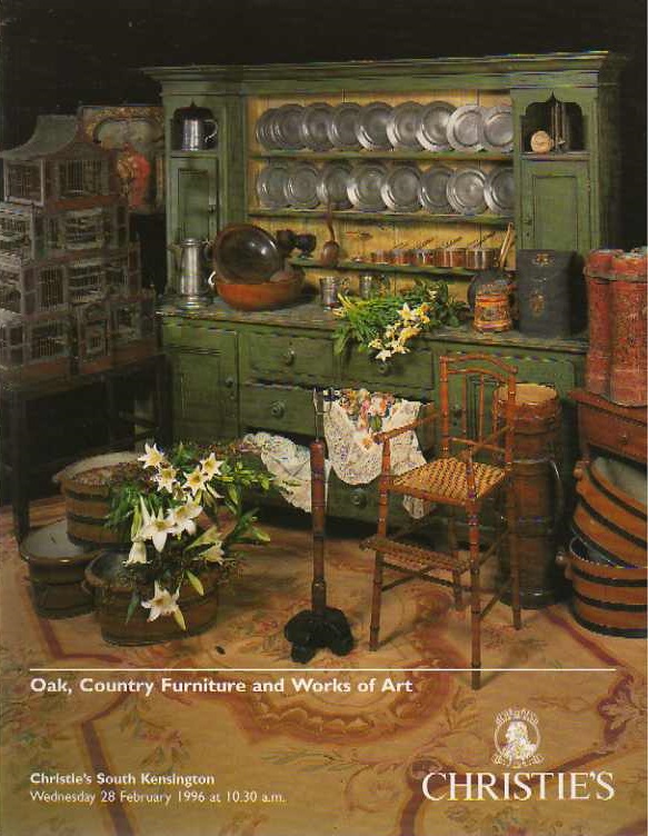 Christies February 1996 Oak, Country Furniture & Works of art (Digital Only)