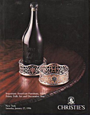 Christies January 1996 Important American Furniture, Silver, Pri (Digital Only)