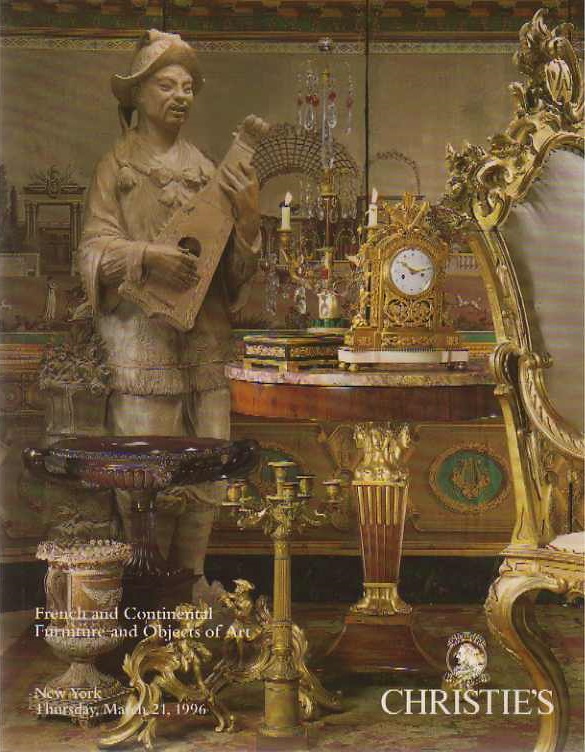 Christies March 1996 French and Continental Furniture and object (Digital Only)