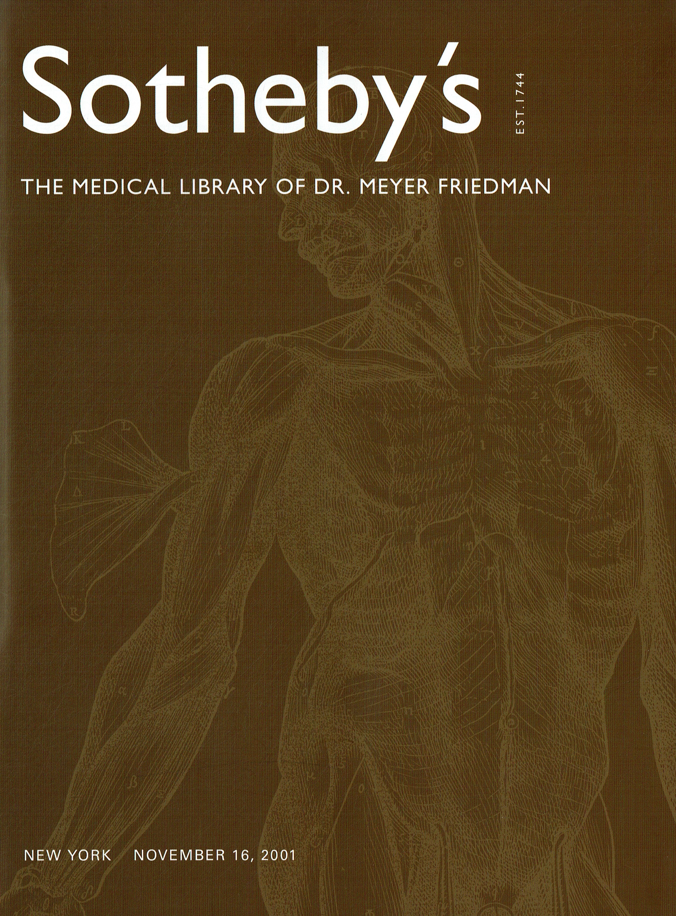 Sothebys November 2001 The Medical Library of Dr Meyer Friedman?? (Digital Only