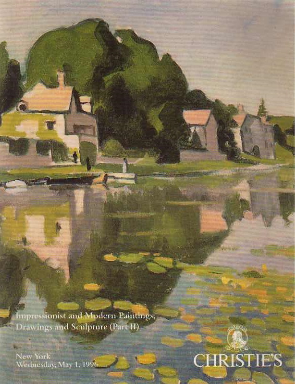 Christies May 1996 Impressionist and Modern Paintings, Drawings (Digital Only)